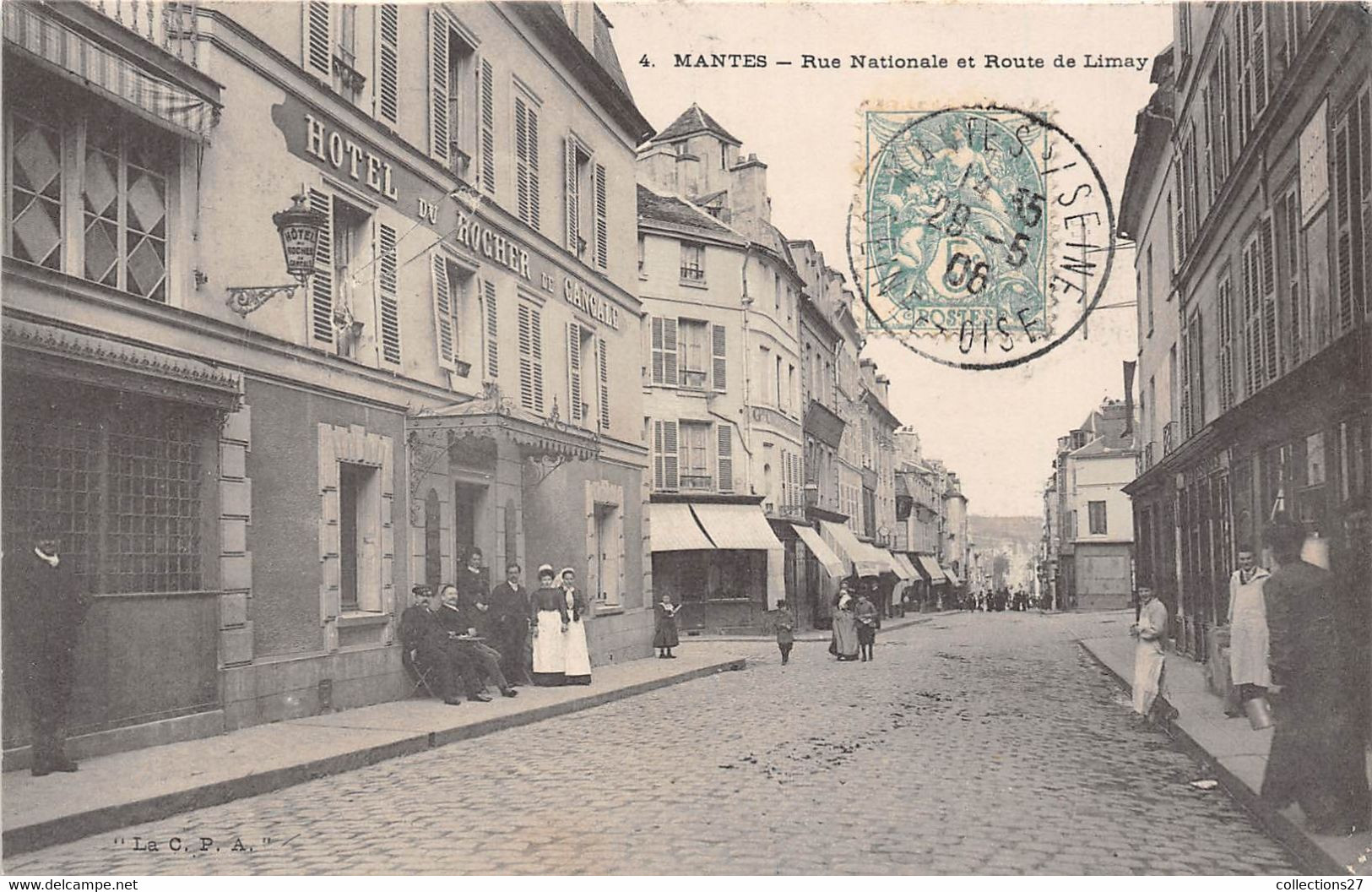 78-MANTES- RUE NATIONALE ET ROUTE DE LIMAY - Mantes La Jolie