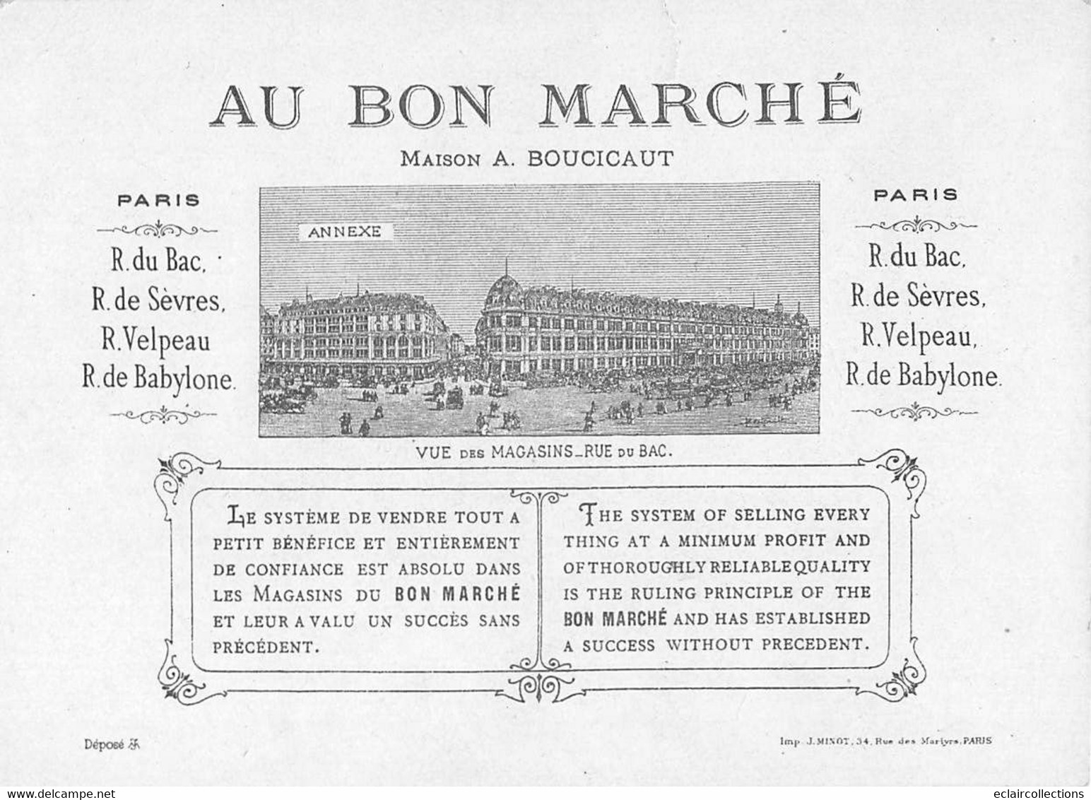 Image;16 X 11.5 Cm    Publicité: Au Bon Marché  Récit Planche De 9 Vues. Les Voyages De Gulliver        (voir Scan) - Andere & Zonder Classificatie
