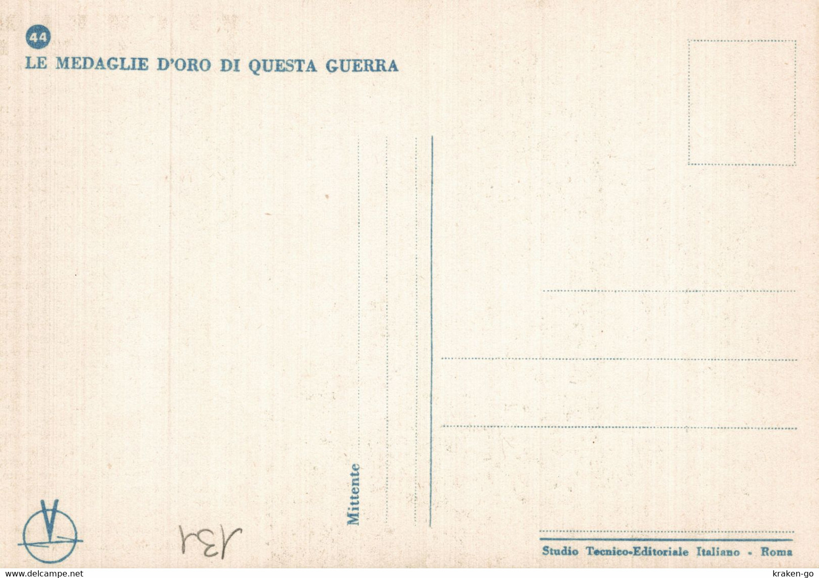 CPA - WW2 WWII Propaganda - MEDAGLIA D'ORO (44) - 53° Reggimento Fanteria - Michele Macri Da Bianconovo - NV - WN131 - War 1939-45