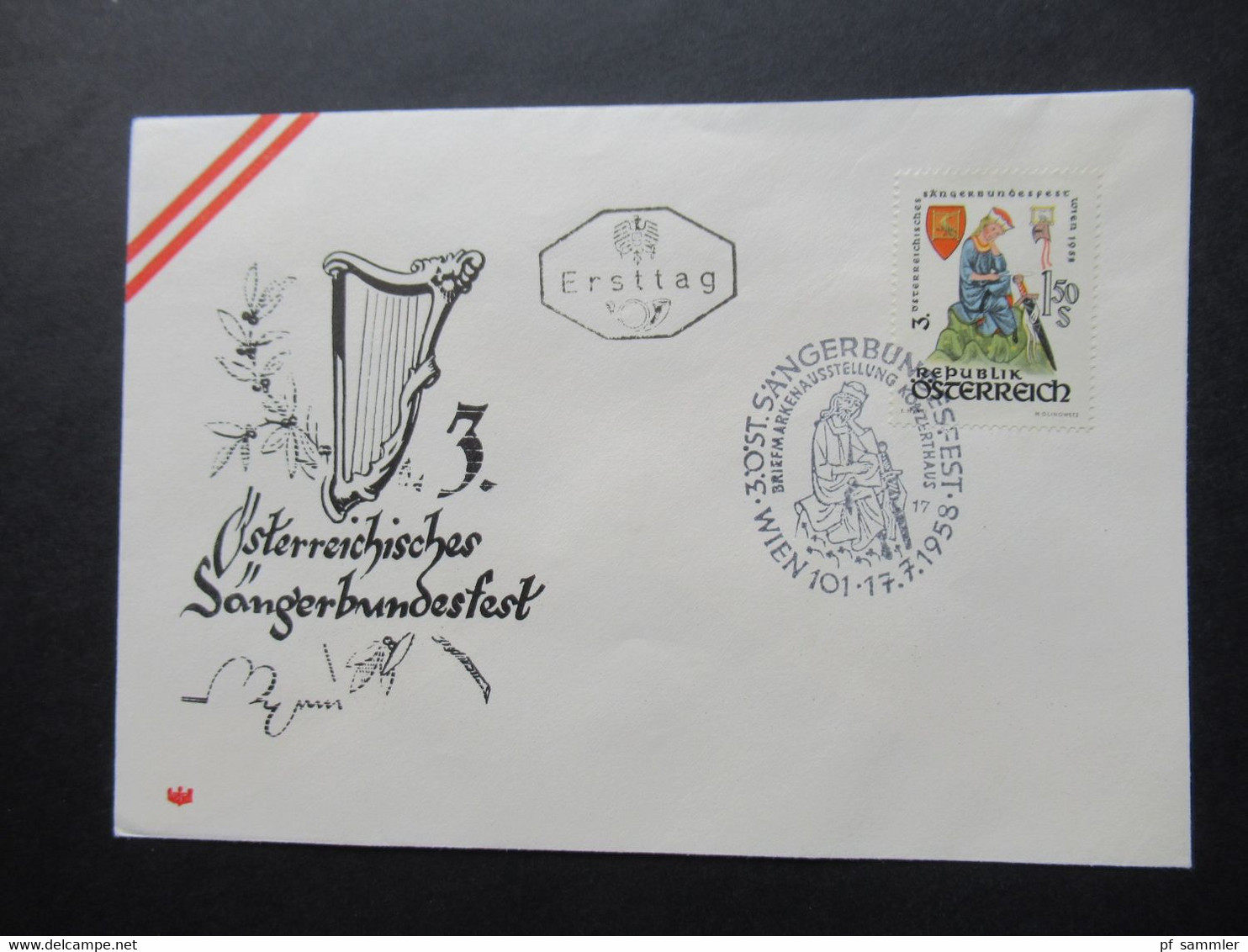 Österreich 1948 - 1960 FDC / Sonderstempel / Sonderbelege teils 4er Blocks und Randstücke hoher Katalogwert!! 84 Belege