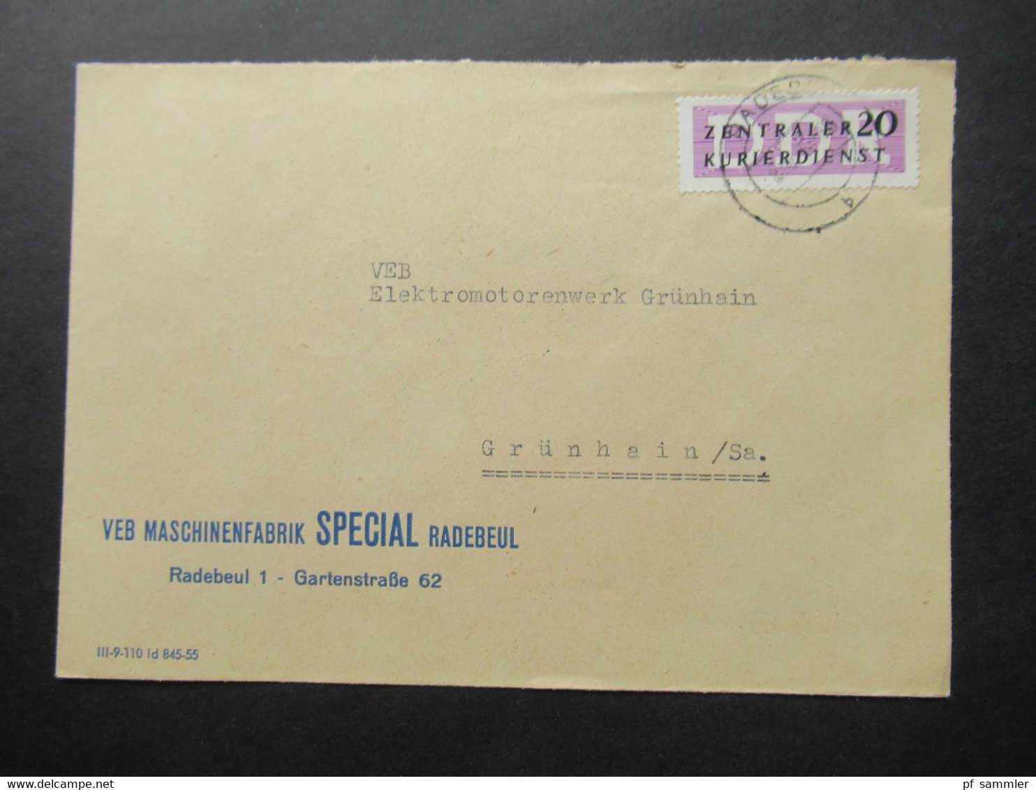 DDR 1956 / 57 Dienstmarken ZKD mit / ohne Aufdruck und ZKD Belege / Behördenpost 60 / 70er Jahre insg. 115 Belege