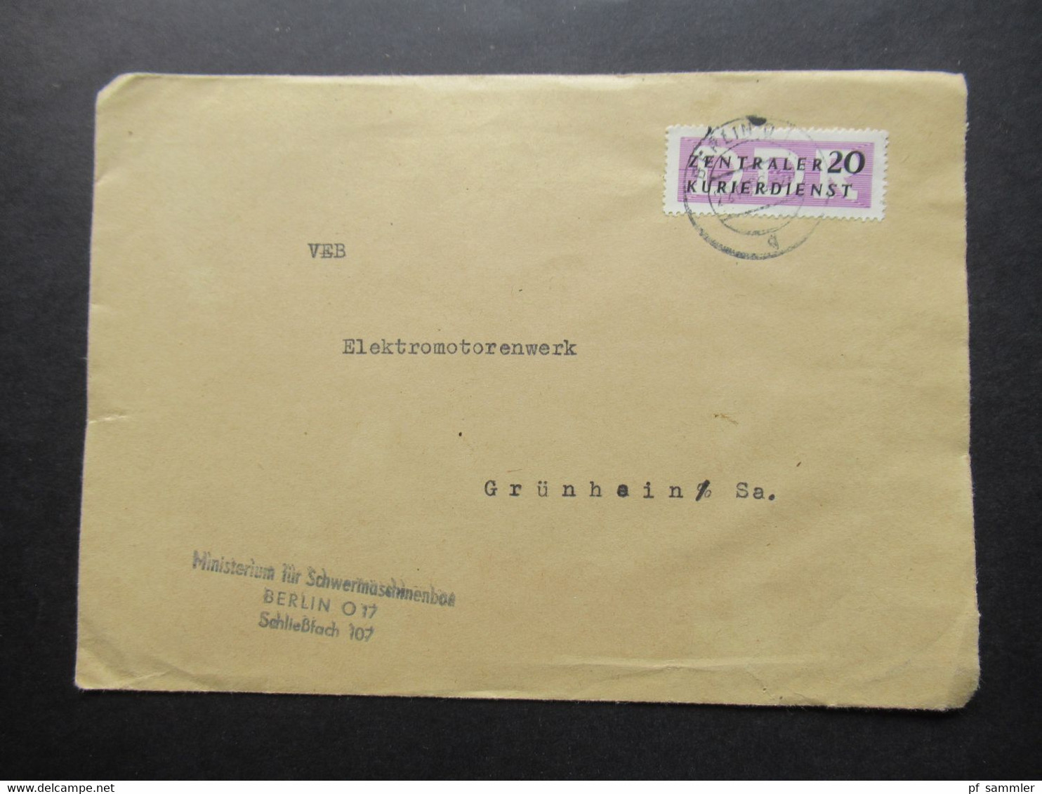 DDR 1956 / 57 Dienstmarken ZKD mit / ohne Aufdruck und ZKD Belege / Behördenpost 60 / 70er Jahre insg. 115 Belege