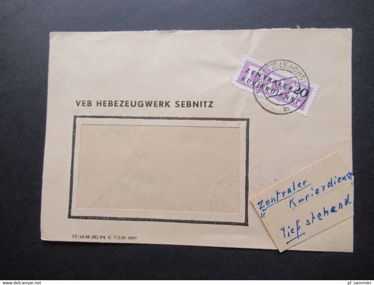 DDR 1956 / 57 Dienstmarken ZKD mit / ohne Aufdruck und ZKD Belege / Behördenpost 60 / 70er Jahre insg. 115 Belege