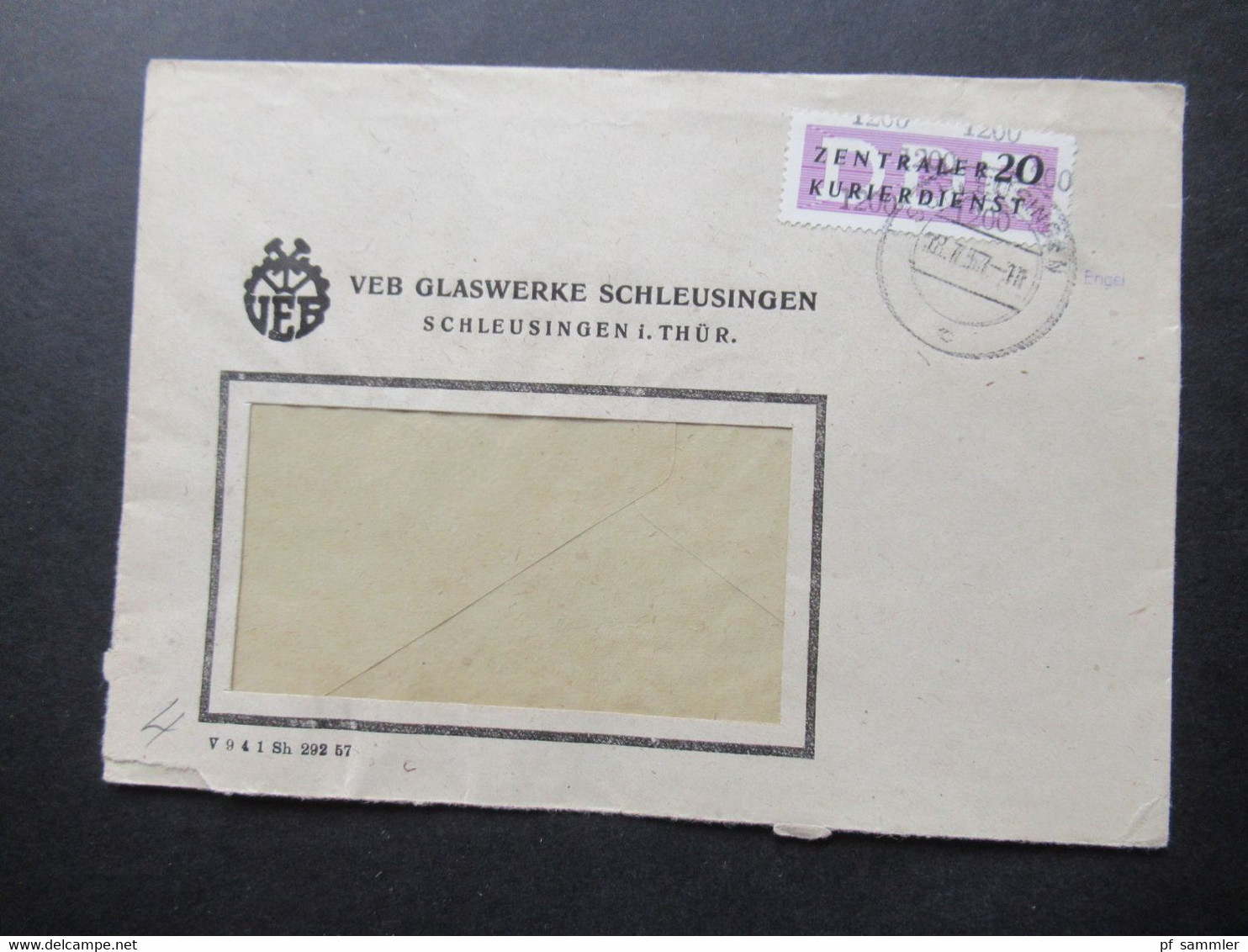 DDR 1956 / 57 Dienstmarken ZKD mit / ohne Aufdruck und ZKD Belege / Behördenpost 60 / 70er Jahre insg. 115 Belege