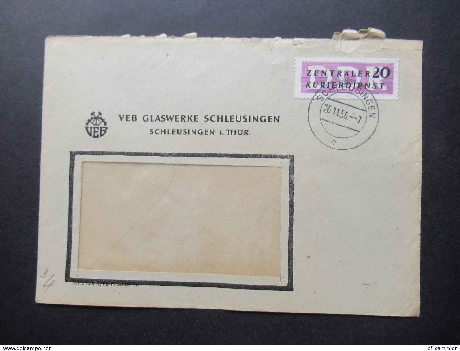 DDR 1956 / 57 Dienstmarken ZKD mit / ohne Aufdruck und ZKD Belege / Behördenpost 60 / 70er Jahre insg. 115 Belege