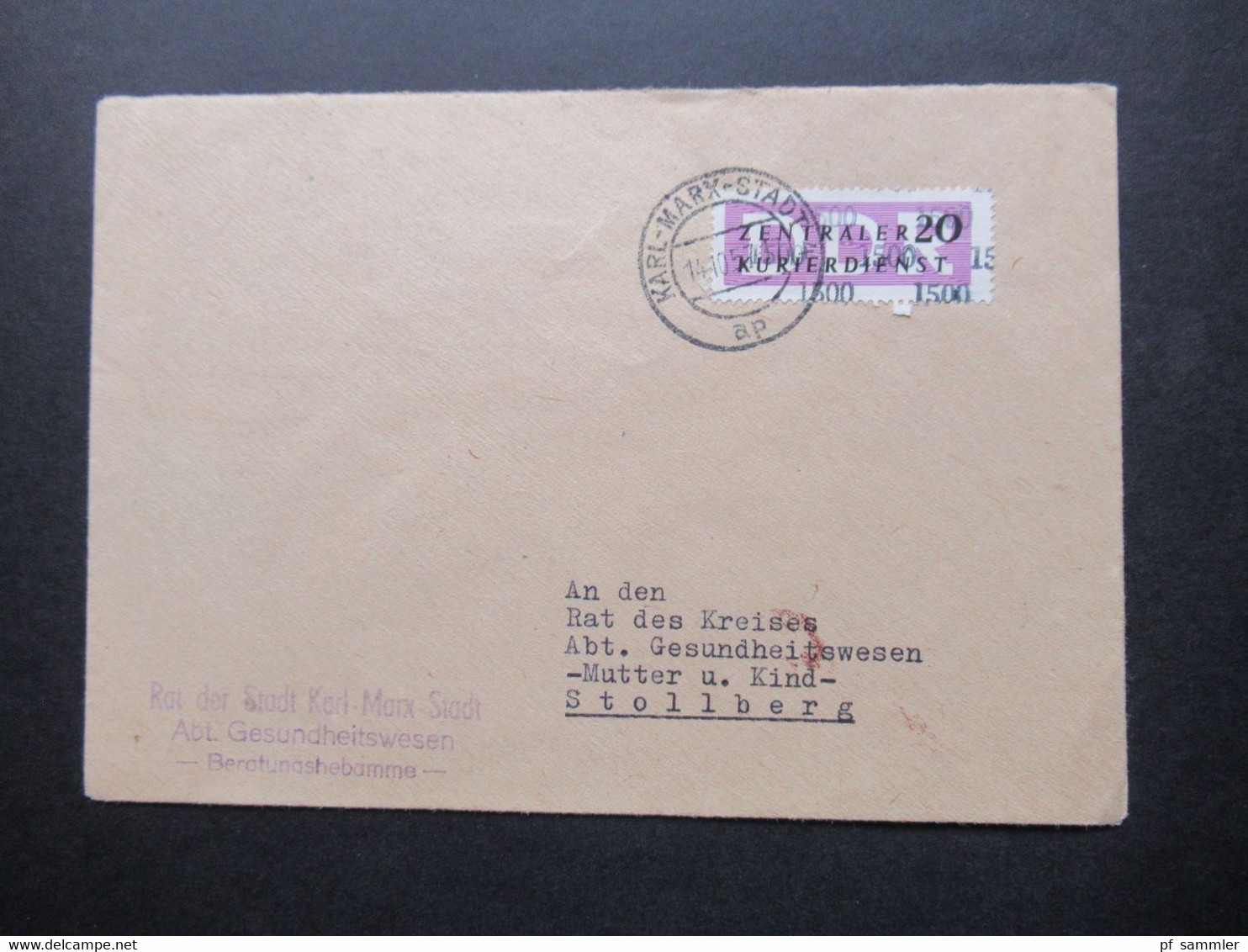 DDR 1956 / 57 Dienstmarken ZKD mit / ohne Aufdruck und ZKD Belege / Behördenpost 60 / 70er Jahre insg. 115 Belege