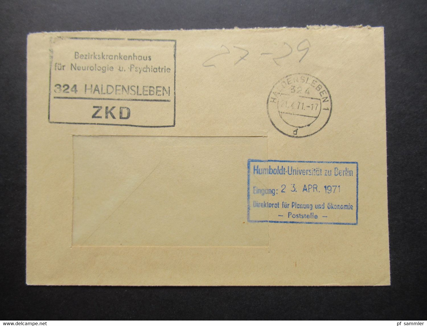 DDR 1956 / 57 Dienstmarken ZKD mit / ohne Aufdruck und ZKD Belege / Behördenpost 60 / 70er Jahre insg. 115 Belege