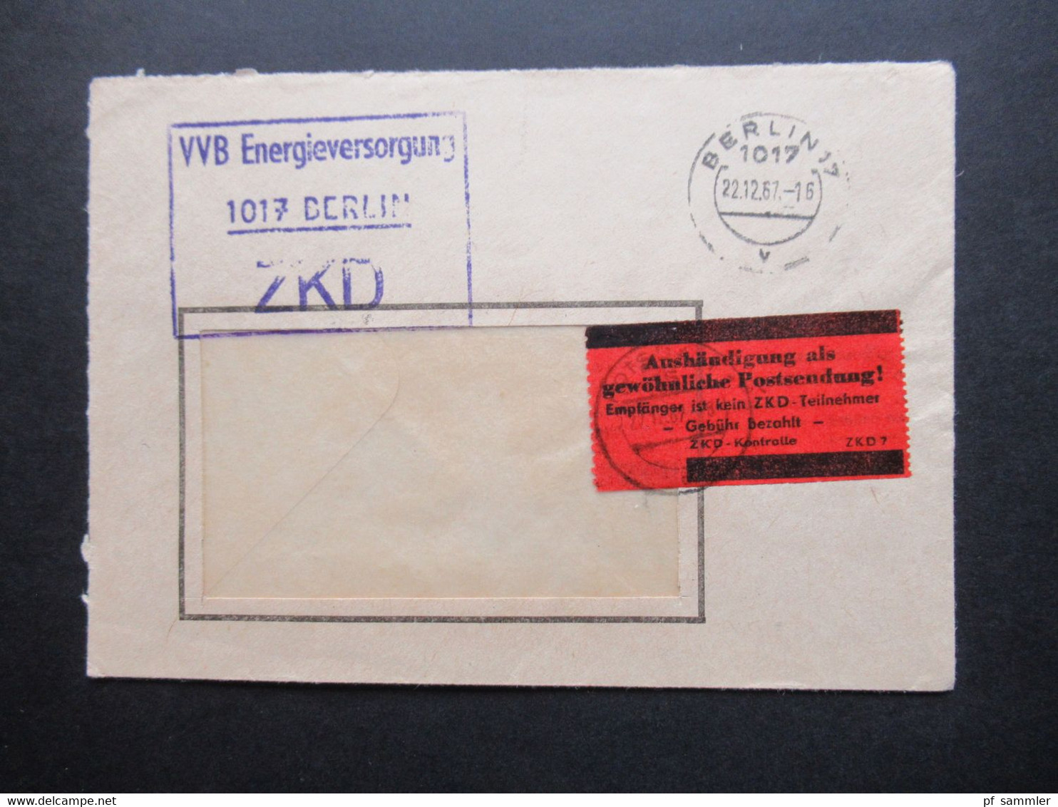 DDR 1956 / 57 Dienstmarken ZKD mit / ohne Aufdruck und ZKD Belege / Behördenpost 60 / 70er Jahre insg. 115 Belege