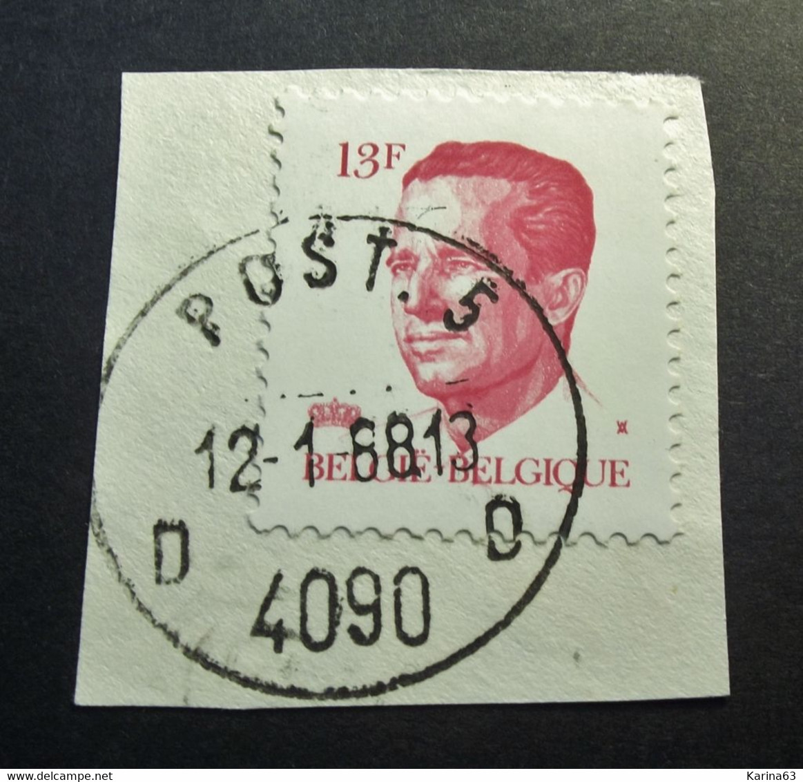 Belgie Belgique  -  Militaire Poststempel 4090 - Post 5 Op Fragment - Marcas De La Armada