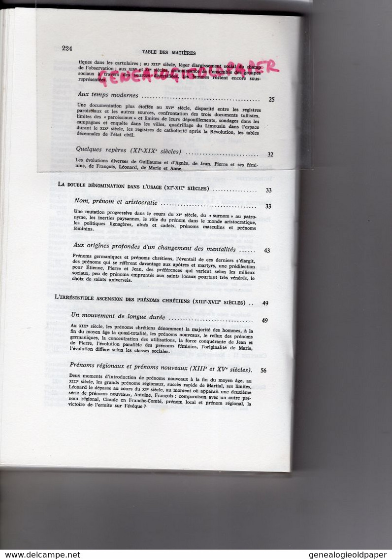 87-19-23- LIMOGES- LEONARD MARIE JEAN ET LES AUTRES-PRENOMS LIMOUSINS DEPUIS UN MILLENAIRE- LOUIS PROUAS-BARRIERE - Limousin