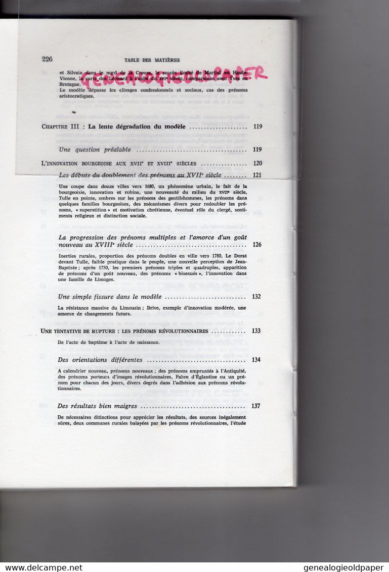 87-19-23- LIMOGES- LEONARD MARIE JEAN ET LES AUTRES-PRENOMS LIMOUSINS DEPUIS UN MILLENAIRE- LOUIS PROUAS-BARRIERE - Limousin