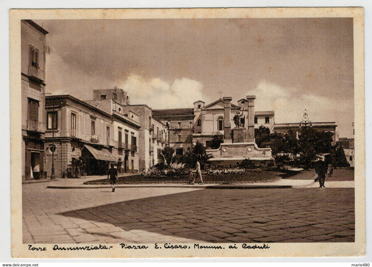 TORRE  ANNUNZIATA  (NA)  PIAZZA  E.  CISARO  MONUM.  AI  CADETI       (NUOVA) - Torre Annunziata