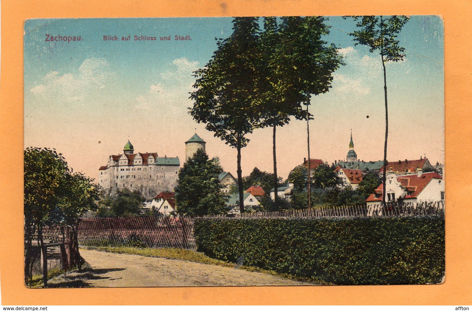 Zschopau Germany 1908 Postcard - Zschopau