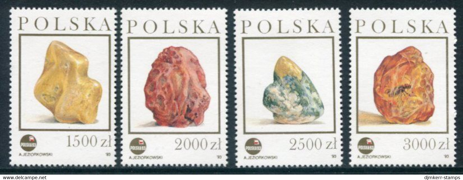 POLAND 1993 POLSKA Philatelic Exhibition; Amber Road MNH / **.  Michel 3426-29 - Nuevos