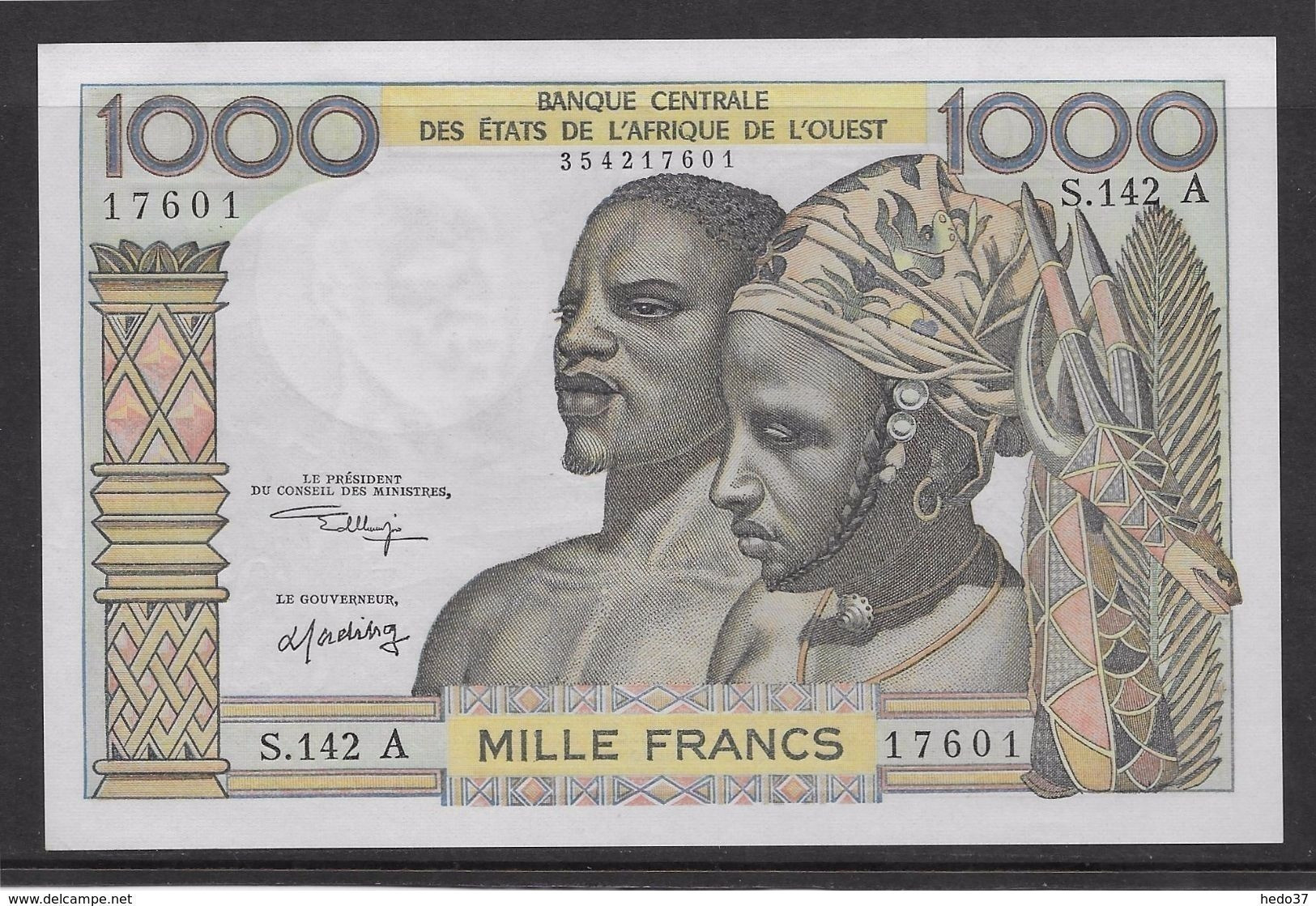 Côte D'Ivoire - 1000 Francs - 1959/1965 Pick N°103Ak - Neuf - Ivoorkust