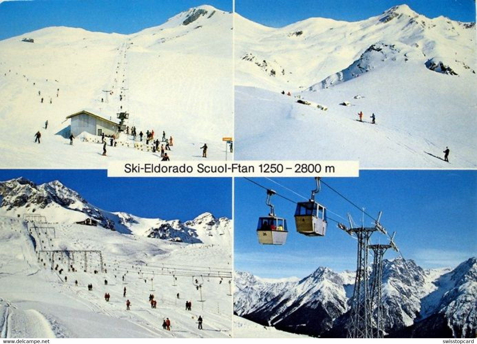 SCUOL FTAN Skilift Luftseilbahn - Ftan