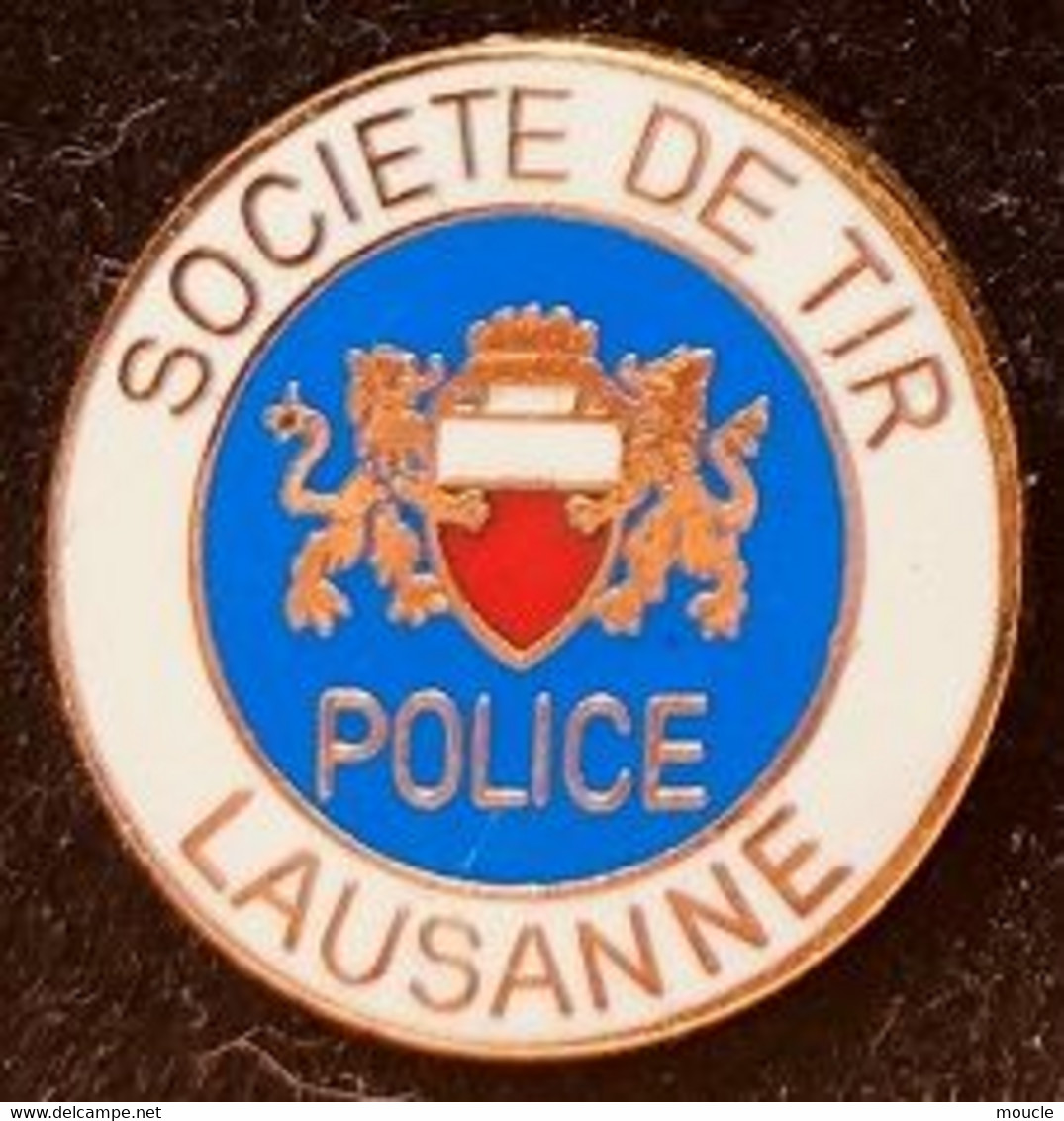 SOCIETE DE TIR  POLICE CANTONALE VAUDOISE - CANTON DE VAUD - SUISSE - POLIZEI - POLICIA - LAUSANNE - LIONS - LÖWEN -(27) - Polizei