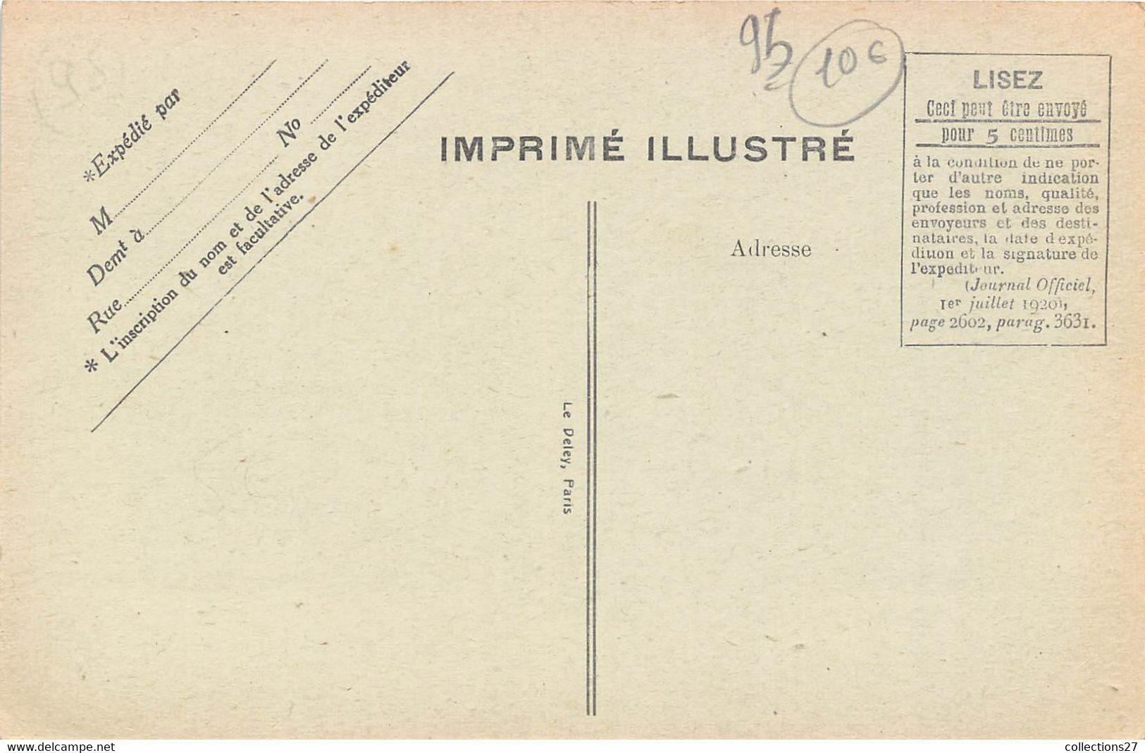 95-LUZARCHES- FÊTE DU 11 NOVEMBRE 1920 LA RUE SAINT-DAMIEN - Luzarches