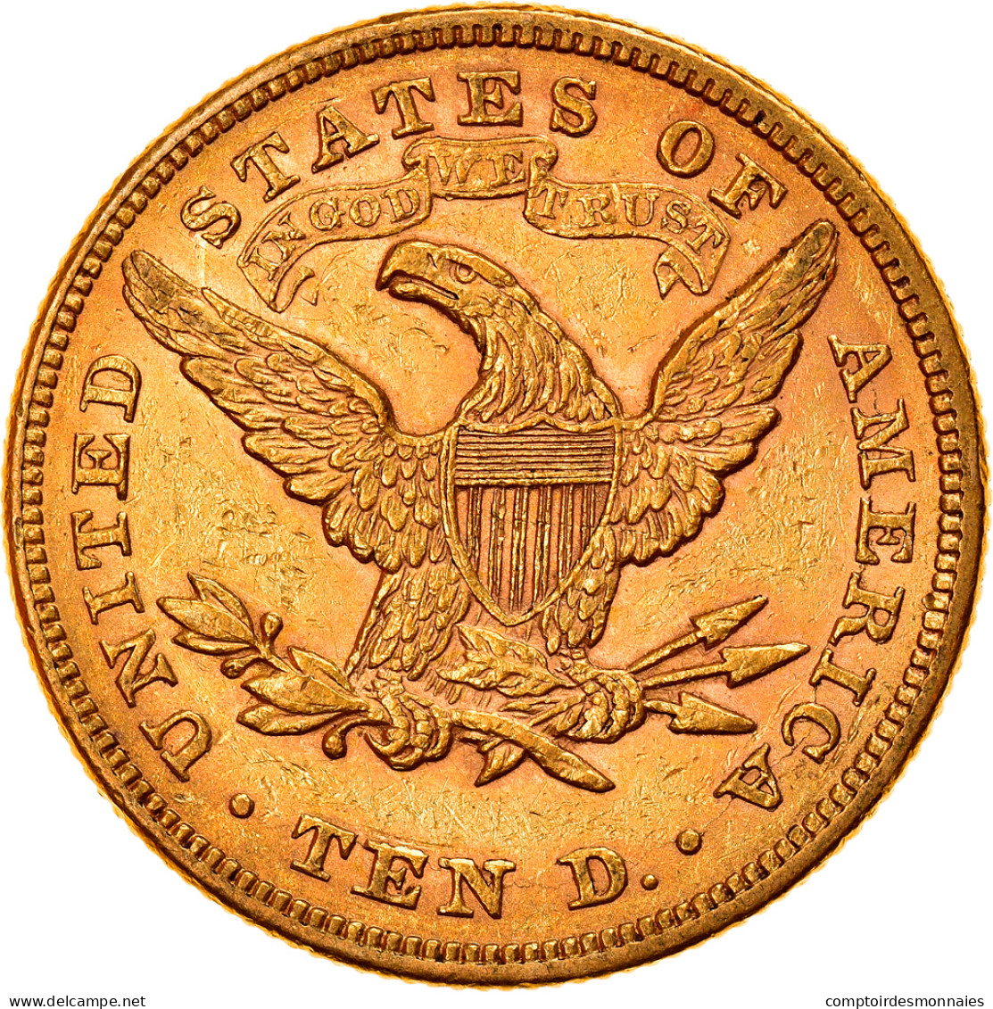 Monnaie, États-Unis, Coronet Head, $10, Eagle, 1880, U.S. Mint, Philadelphie - 10$ - Eagles - 1866-1907: Coronet Head (Testa Coronata)