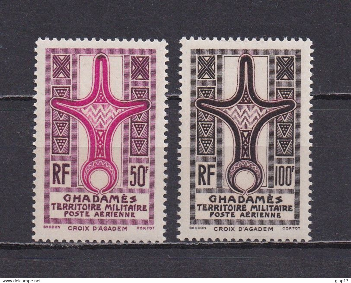 GHADAMES 1949 PA N°1/2 NEUFS** CROIX D'AGADES - Unused Stamps