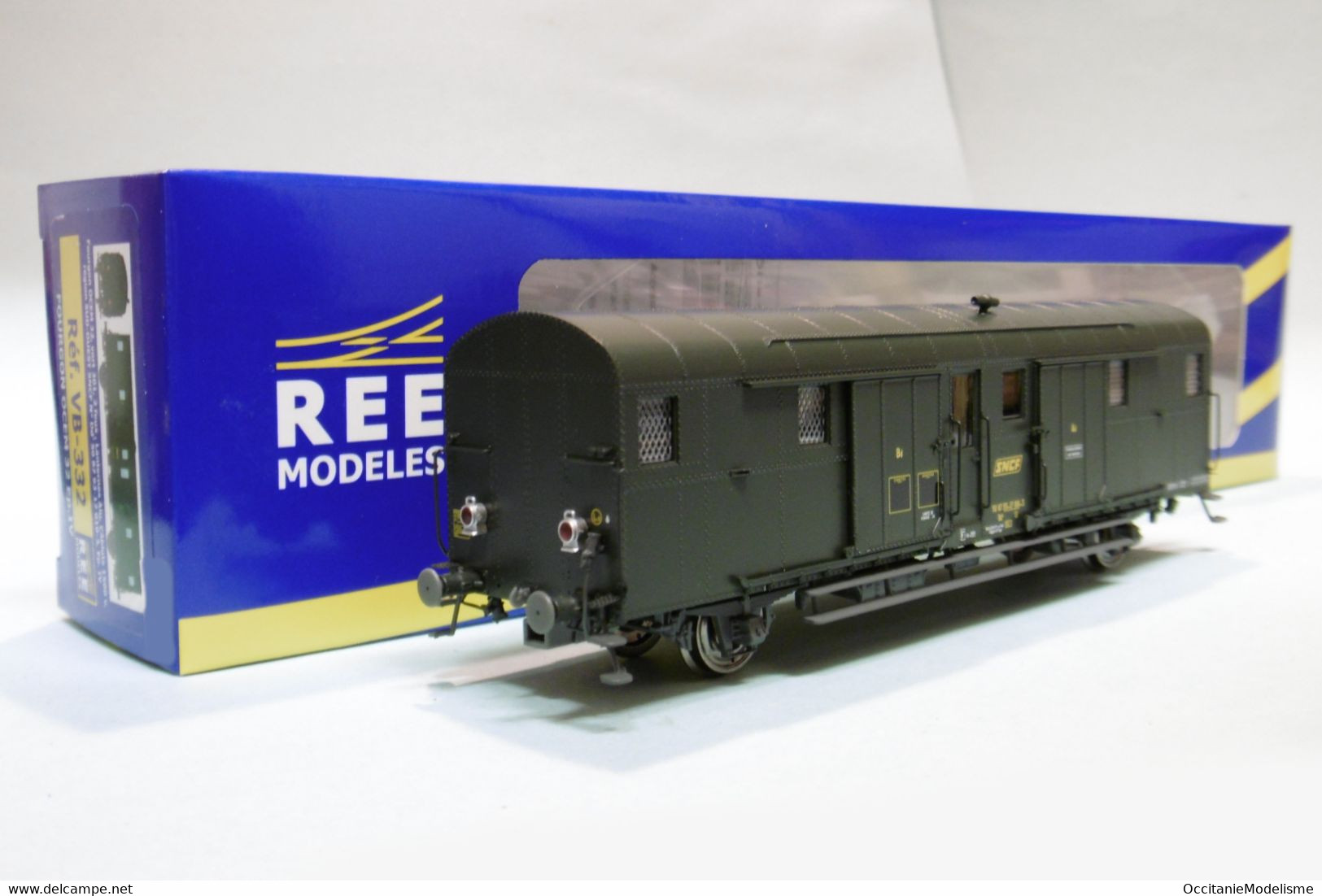 REE - Fourgon OCEM 32 Sud-Ouest SNCF Avec Feux Ep. IV Réf. VB-332 Neuf NBO HO 1/87 - Wagons Voor Passagiers