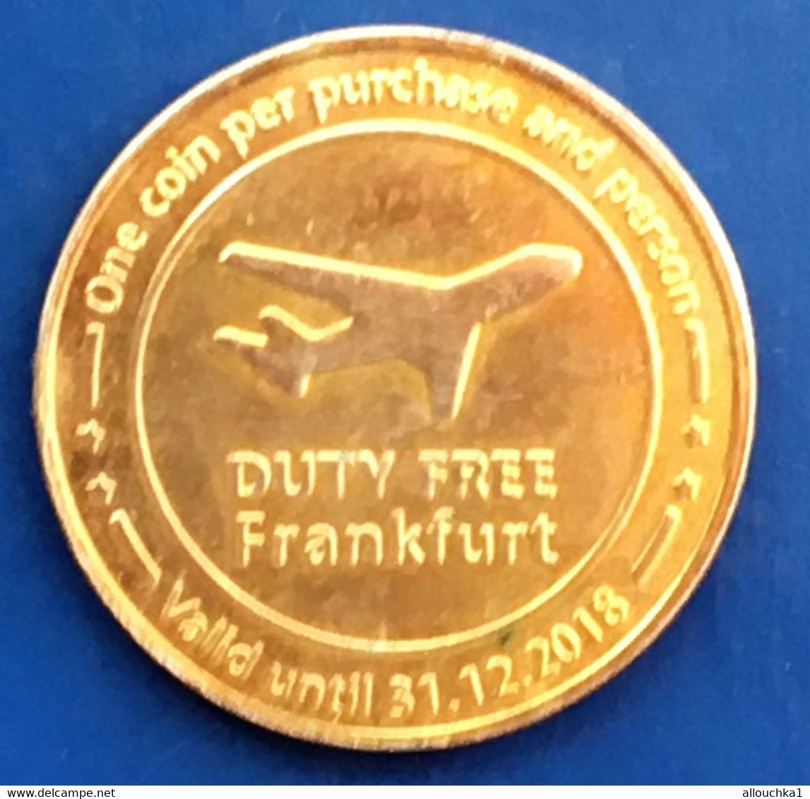 Exclusive At Frankfurt Airport-Frankfort Aéroport-Duty Free One Coin Per Purchase And Person-Valid Limit 31-12-2018--2€ - Firma's