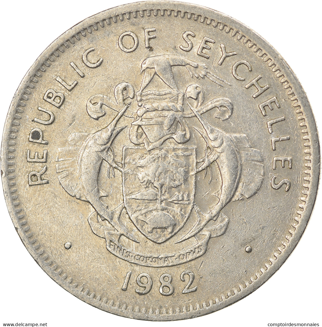 Monnaie, Seychelles, Rupee, 1982, British Royal Mint, TTB, Copper-nickel - Seychellen