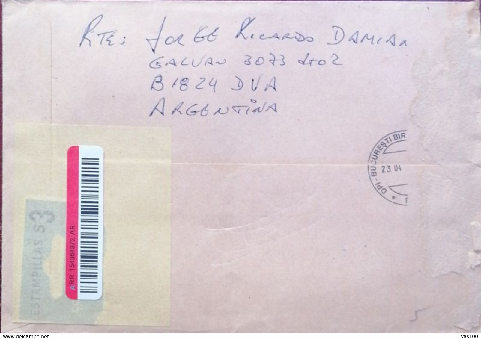CAFES FROM BUENOS AIRES, STAMPS ON REGISTERED COVER, 2001, ARGENTINA - Cartas & Documentos