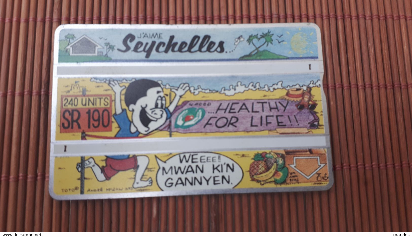 Phonecard Seychelles 309C 00229 Used Low Number  Rare - Seychelles