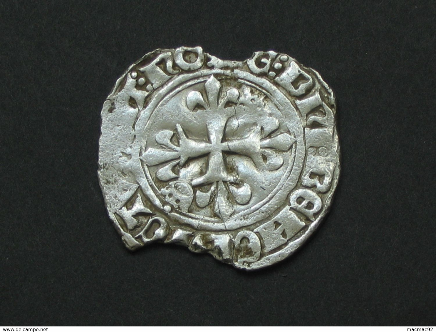 Monnaie Royale En Argent - CHARLES VI - Gros Dit Florette Vers 1417  ***** EN ACHAT IMMEDIAT ***** - 1380-1422 Charles VI Le Fol