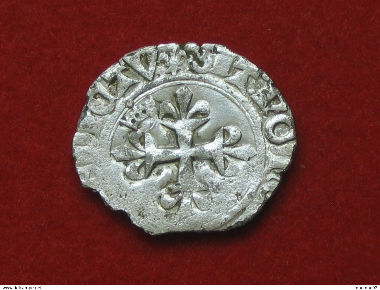 Monnaie Royale En Argent - CHARLES VI - Gros Dit Florette Vers 1417  ***** EN ACHAT IMMEDIAT ***** - 1380-1422 Charles VI Le Fol