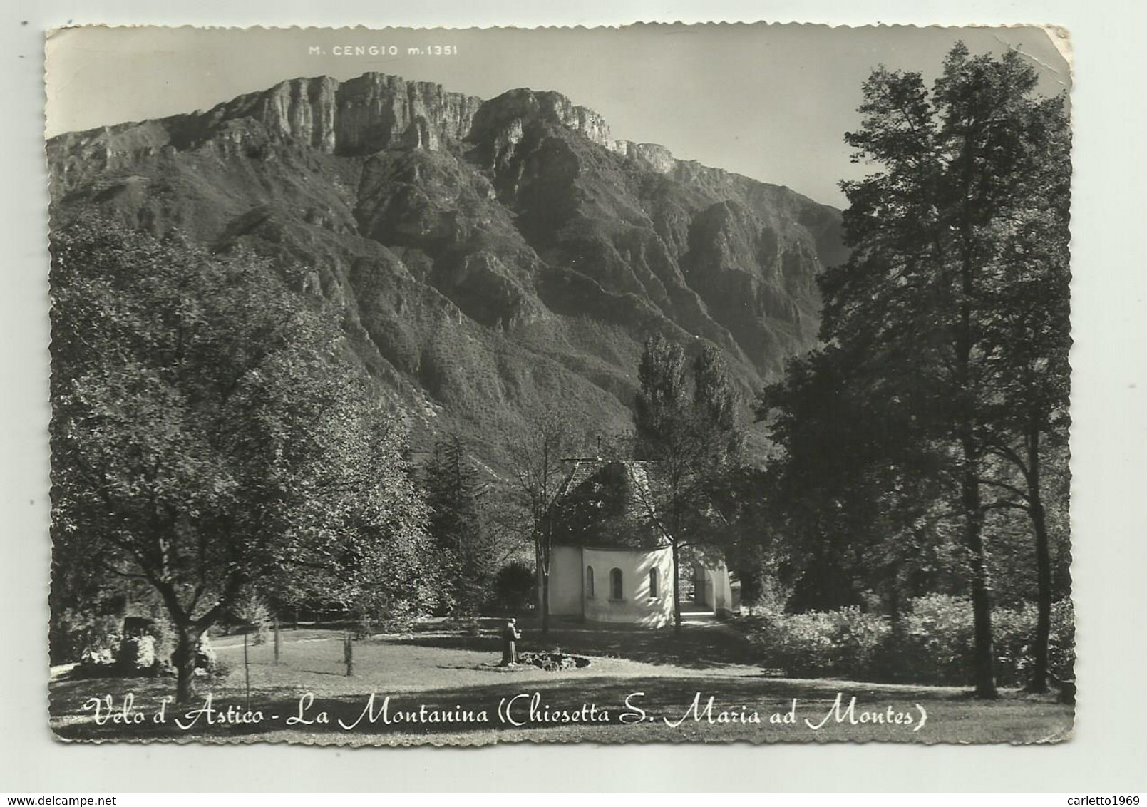 VELO D'ASTICO - LA MONTANINA ( CHIESETTA S.MARIA AD MONTES   VIAGGIATA   FG - La Spezia