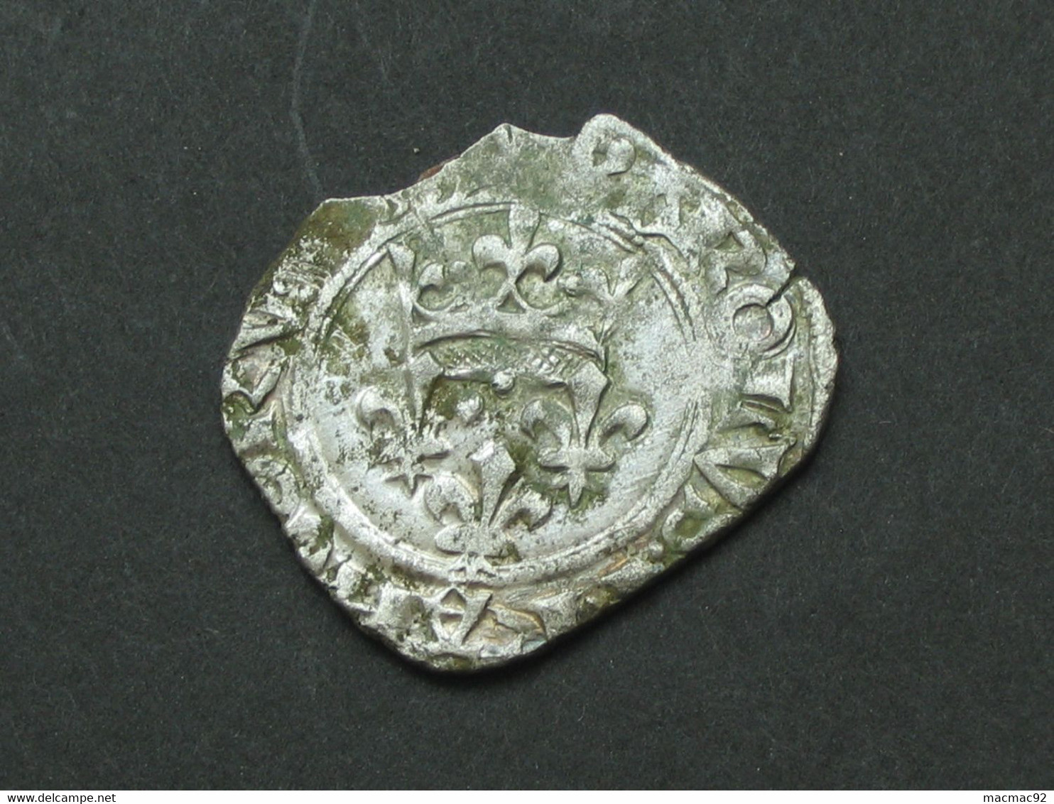 Monnaie Royale En Argent - CHARLES VI - Gros Dit Florette Vers 1417  ***** EN ACHAT IMMEDIAT ***** - 1380-1422 Charles VI Le Fol