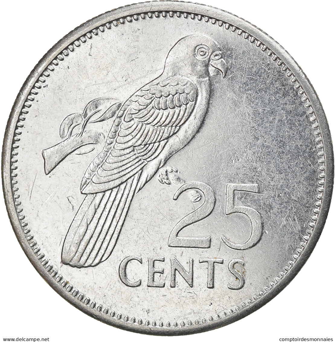 Monnaie, Seychelles, 25 Cents, 1993, British Royal Mint, TTB, Copper-nickel - Seychelles
