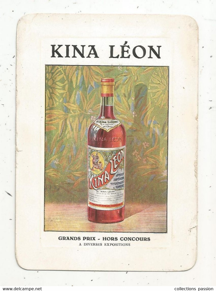 Publicité , Carte De Visite , Chromo , Grande Distillerie Du KINA LEON ,87 ,LIMOGES ,Haute Vienne - Advertising