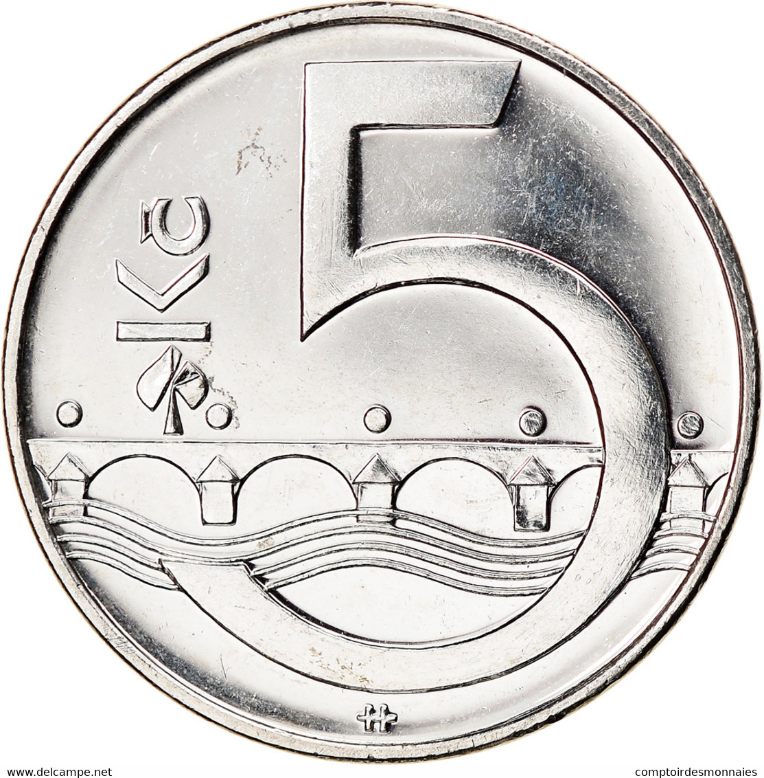 Monnaie, République Tchèque, 5 Korun, 2006, SUP, Nickel Plated Steel, KM:8 - Tchéquie