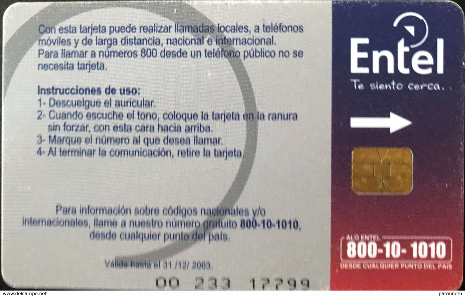 BOLIVIE  -  Phonecard - Tecnologia Superior - Bs. 5 - Bolivie
