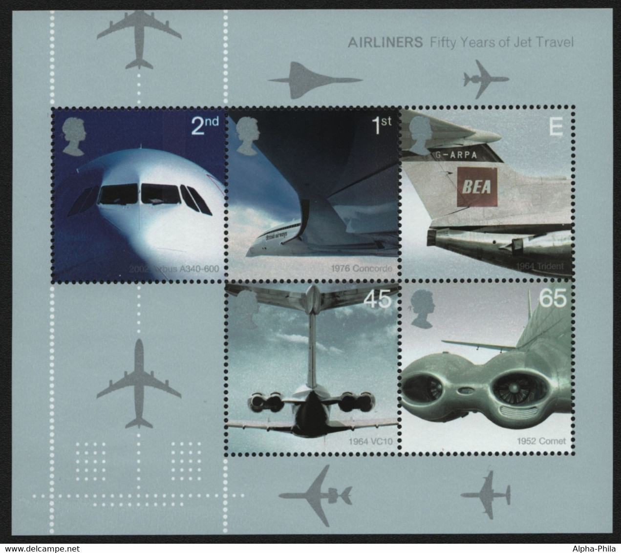 Großbritannien 2002 - Mi-Nr. Block 13 ** - MNH - Flugzeuge / Airplanes - Nuevos