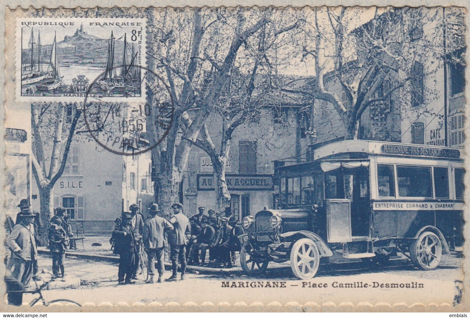 13 - MAURIGANES - Place Camille Desmoulins - Arrêt De L'Autobus - Marignane