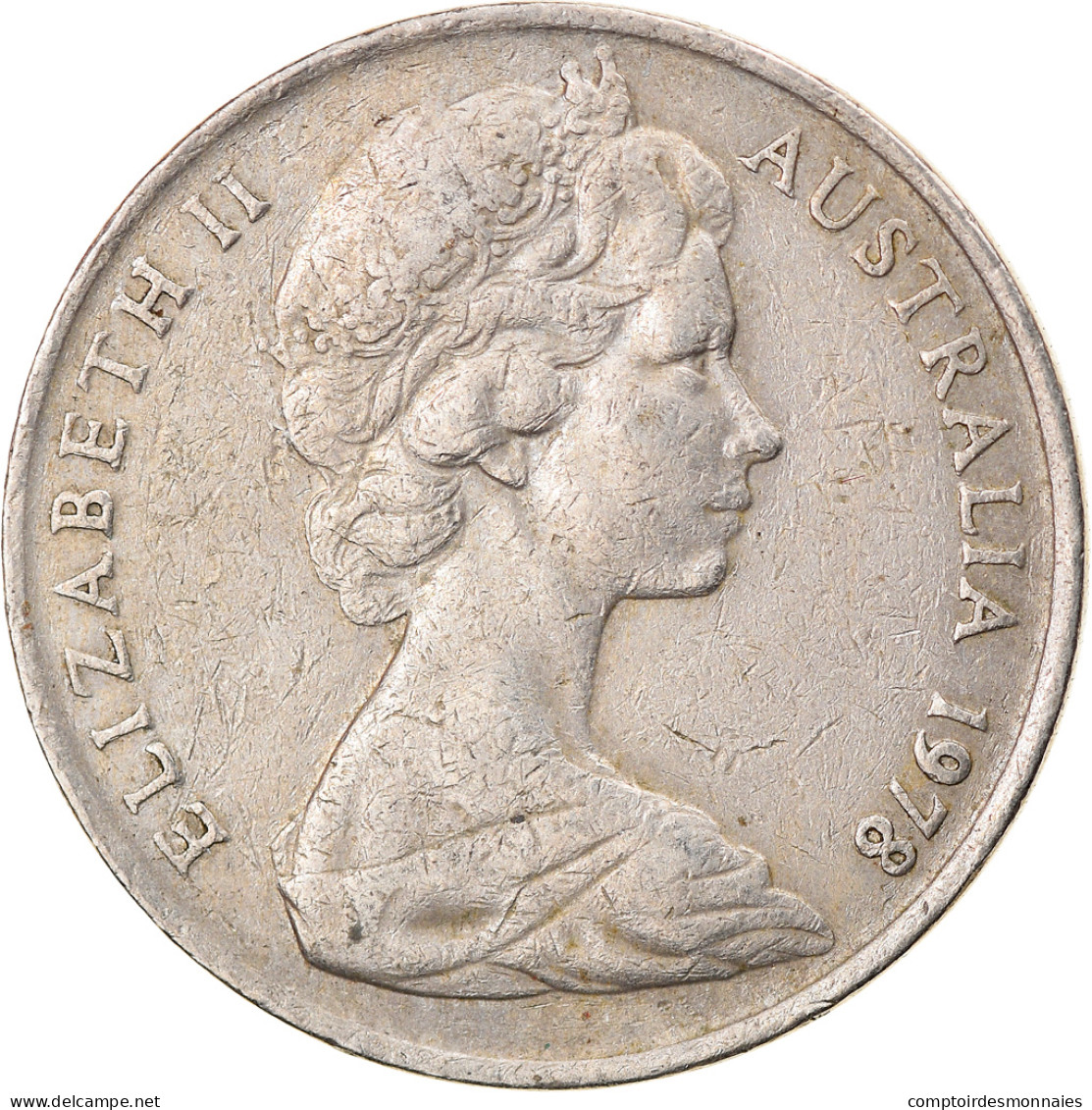 Monnaie, Australie, Elizabeth II, 10 Cents, 1978, Melbourne, TB+, Copper-nickel - Victoria