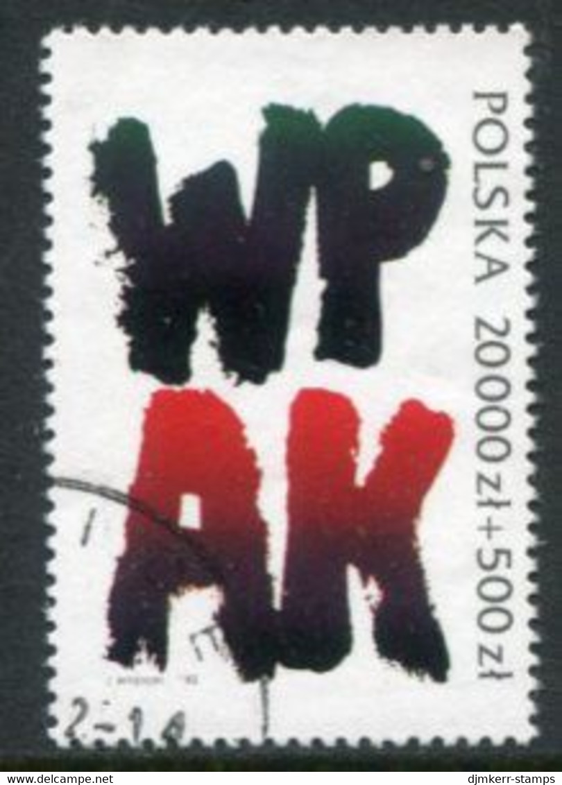 POLAND 1992 Underground Army Single Ex Block Used.  Michel 3415 - Used Stamps