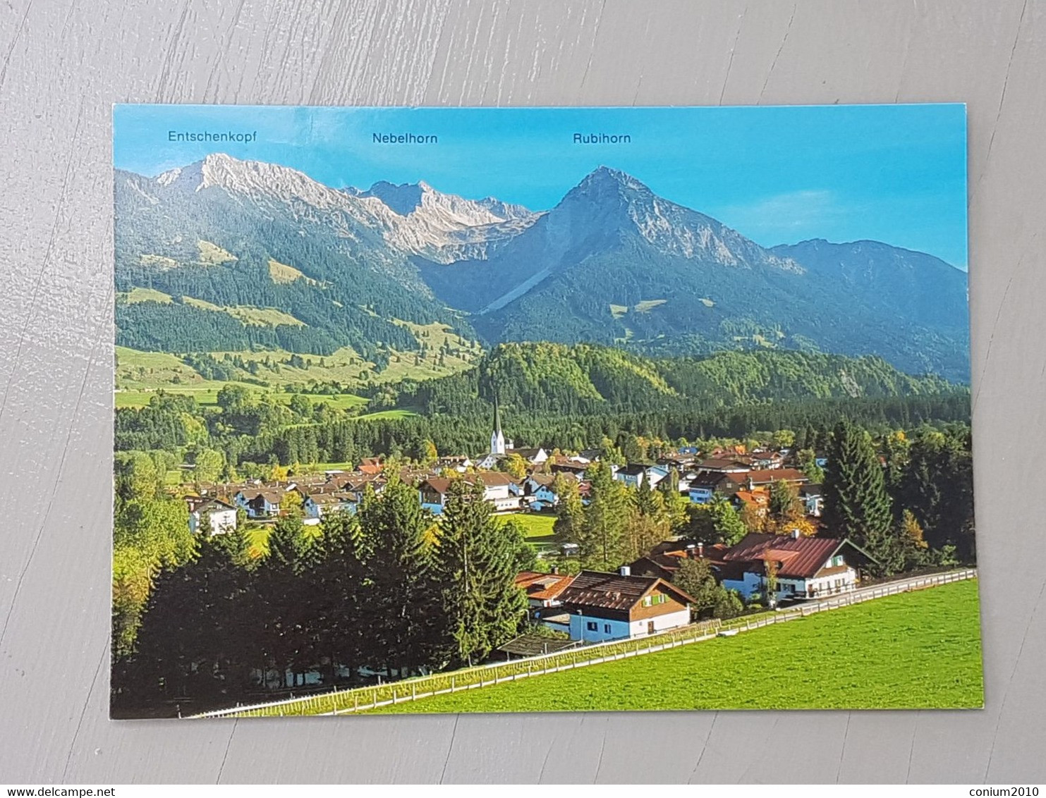 Fischen, Allgäu, Panorama (gelaufen, 2002); #H48 - Fischen