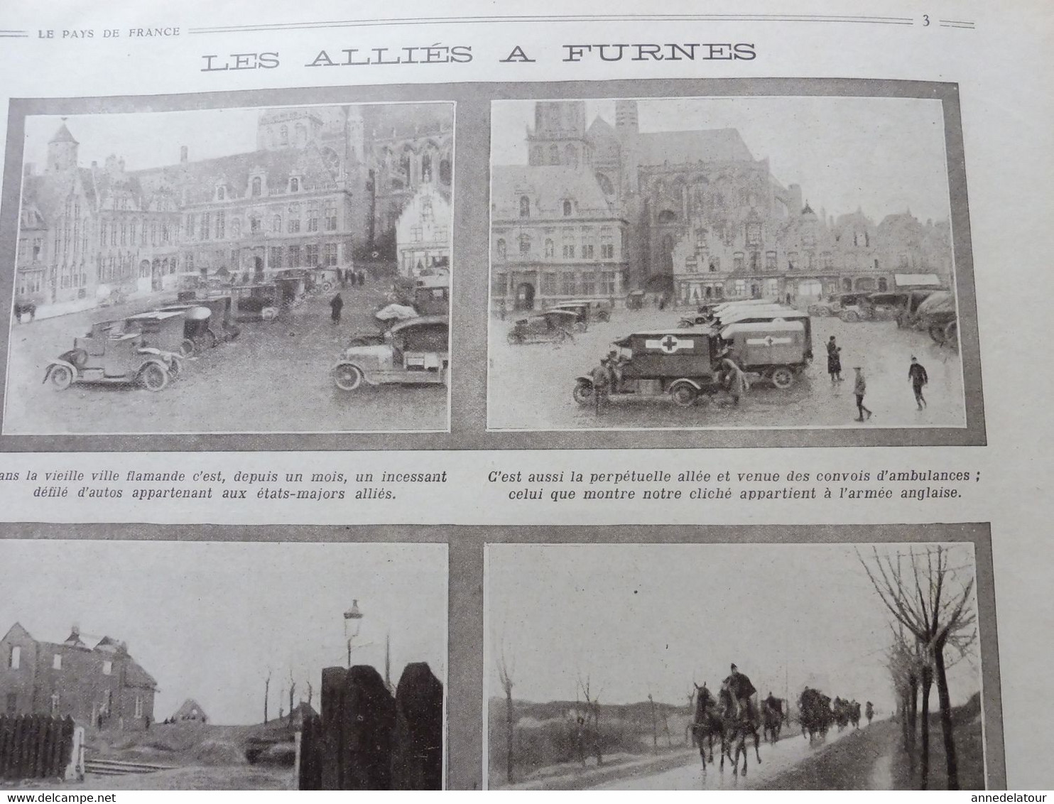 1914 LPDF: En Belgique, Coxyde, Furnes,Nieuport, Pervyse, Raon-l'E, Albert, Colincamps, Becordel, Gourgançon, Reims, Etc