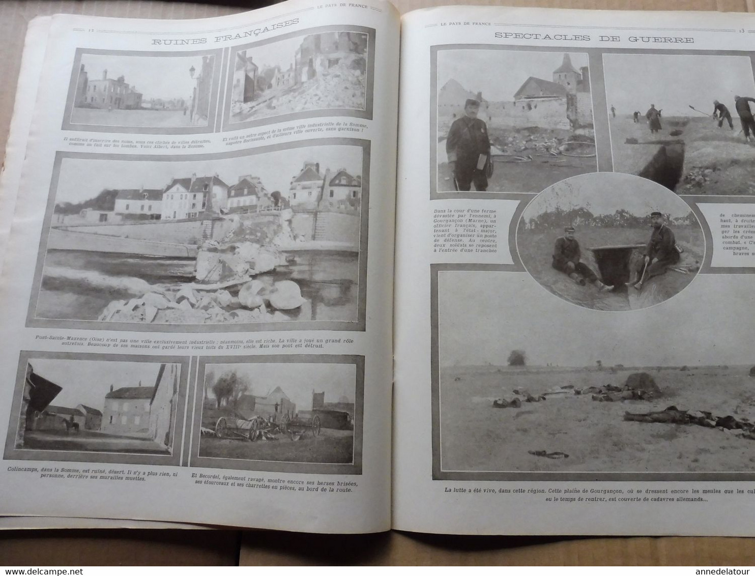 1914 LPDF: En Belgique, Coxyde, Furnes,Nieuport, Pervyse, Raon-l'E, Albert, Colincamps, Becordel, Gourgançon, Reims, Etc