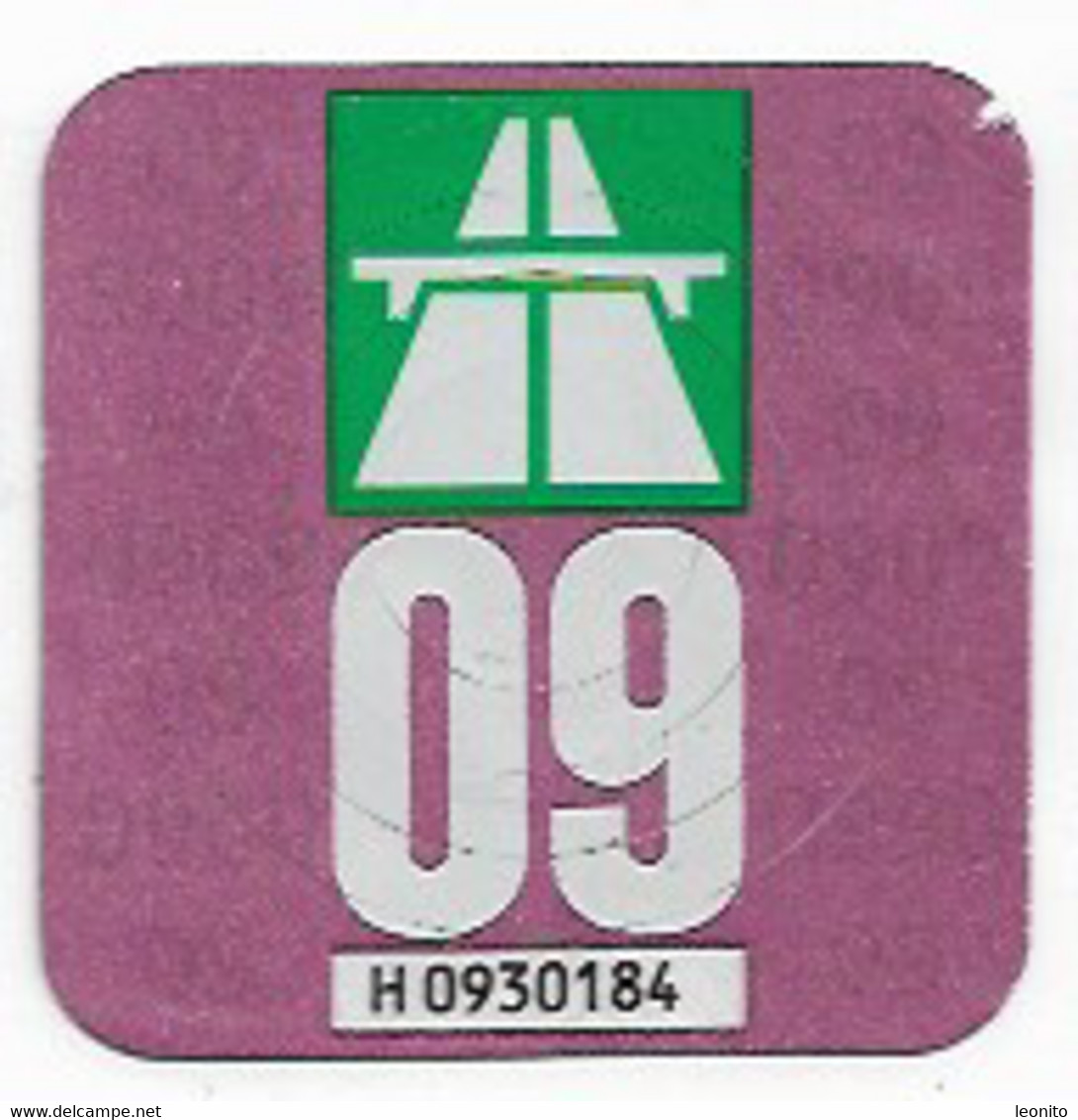 Autobahnvignette Schweiz 2009 - Kennzeichen & Nummernschilder