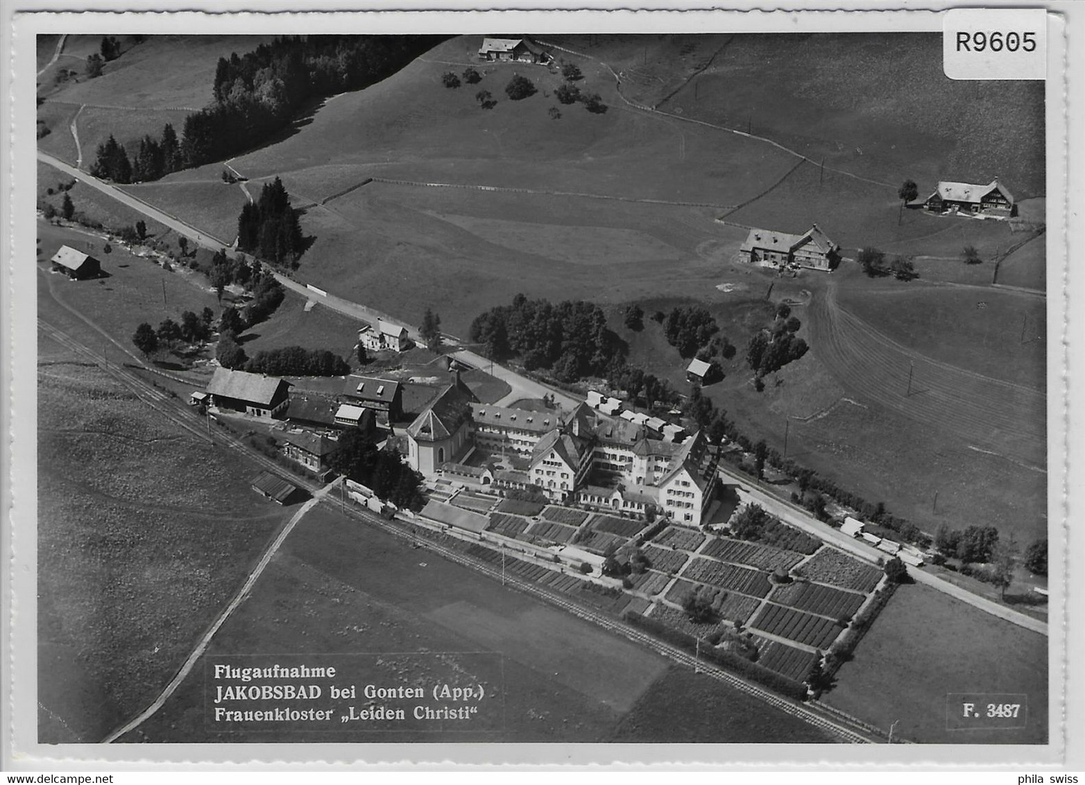 Flugaufnahme Jakobsbad Bei Gonten Frauenkloster Leiden Christi Und Kurhaus - Gonten