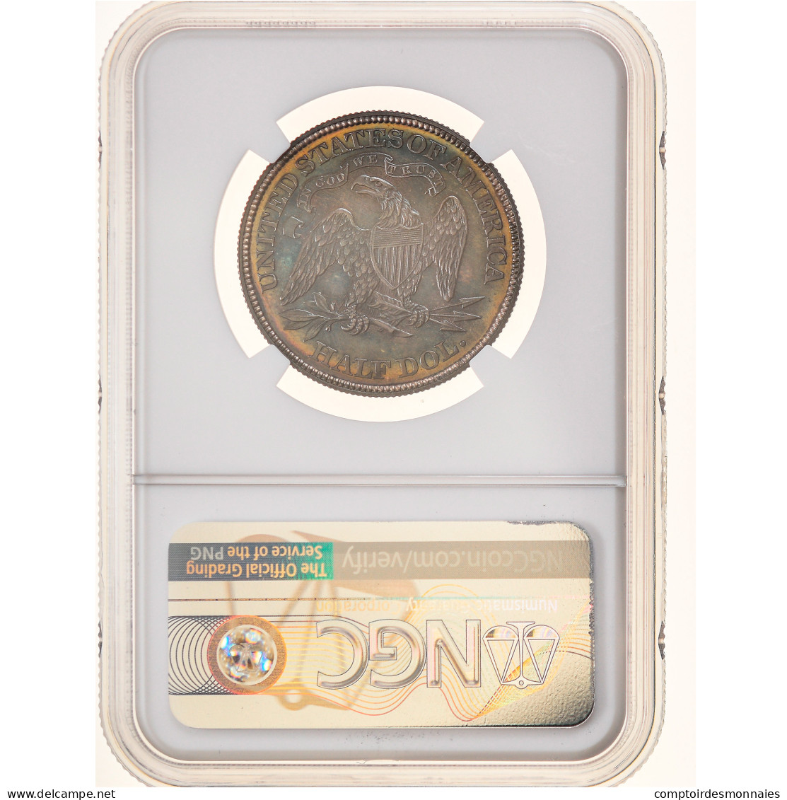 Monnaie, États-Unis, Seated Liberty Half Dollar, Half Dollar, 1871 - 1839-1891: Seated Liberty (Libertà Seduta)