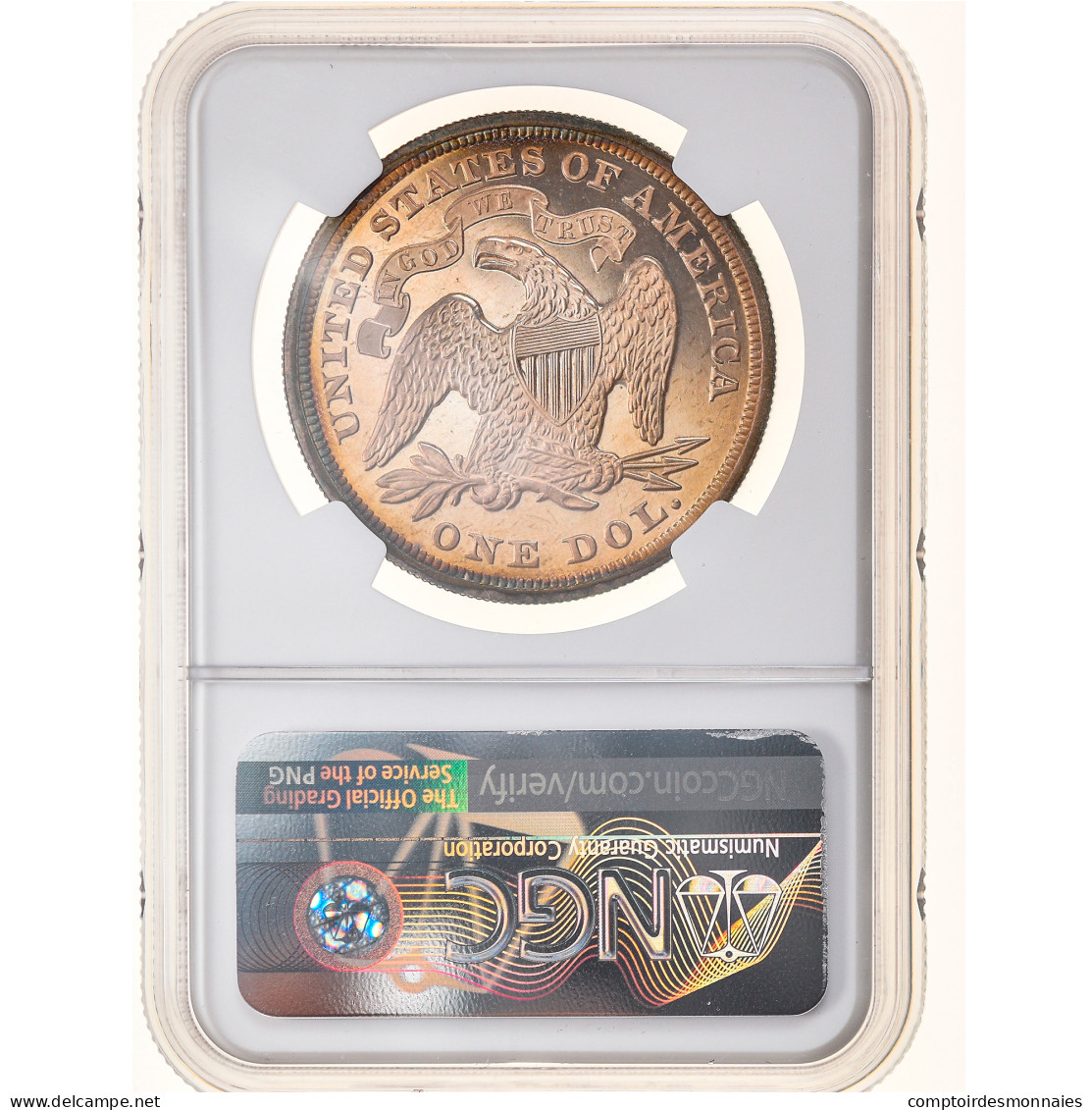 Monnaie, États-Unis, Seated Liberty Dollar, Dollar, 1871, Philadelphie, Proof - 1840-1873: Seated Liberty (Liberté Assise)