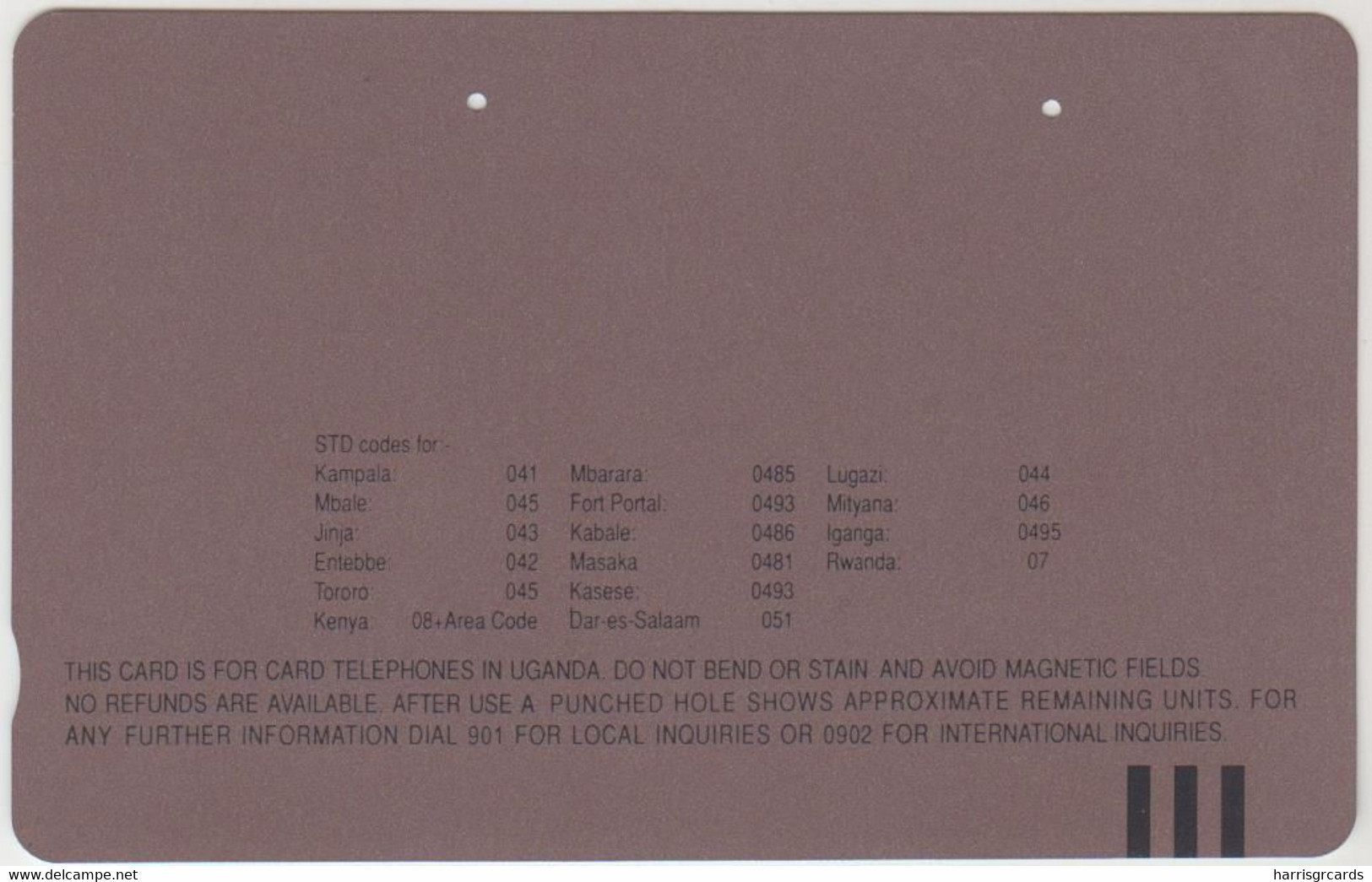 UGANDA (Tamura)- For International Calls Use IDD (blue And Satellite Dish) , 1992, First Issue 100 U, Used - Uganda