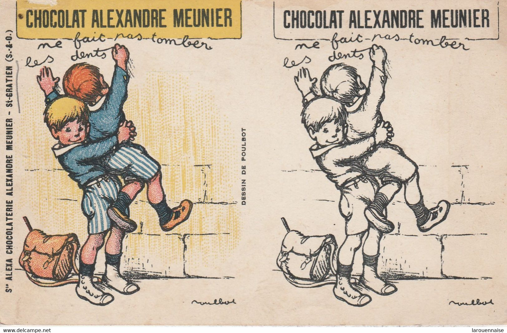 95 - SAINT GRATIEN - Sté Alexa Chocolaterie Alexandre Meunier (dessin De Poulbot) - Saint Gratien